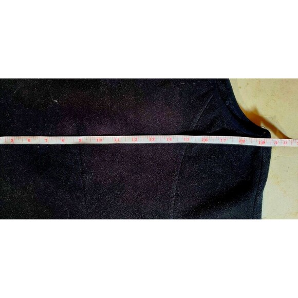 Calvin Klein Black Fleece Vest Women M – Full Zip Pocketed – Athleisure Layer - Picture 11 of 16